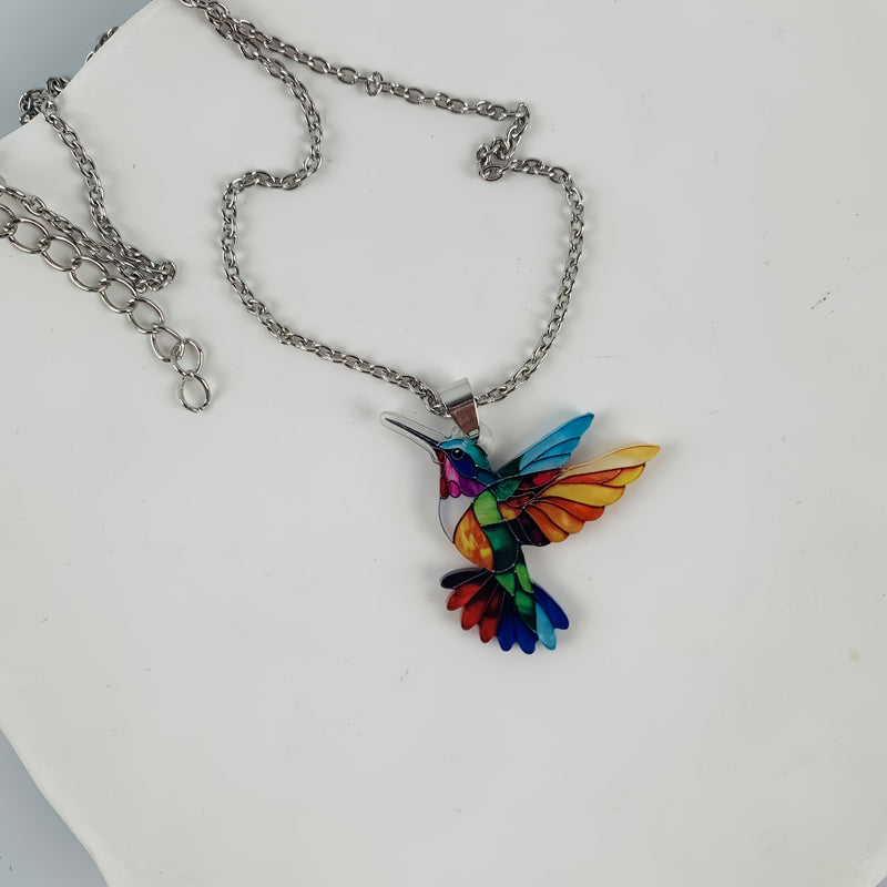 Farverigt fugl | Halskæde