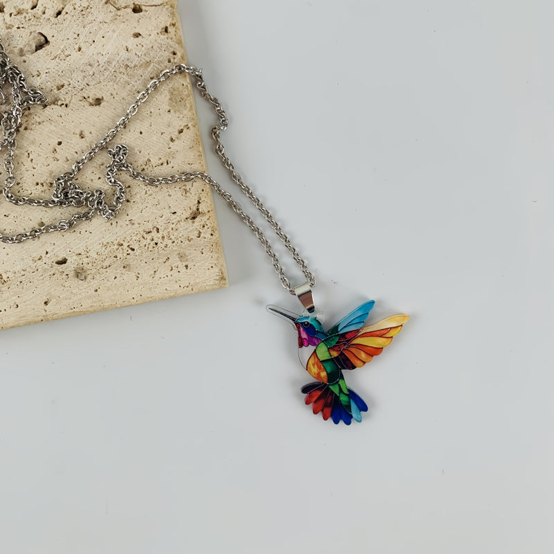 Farverigt fugl | Halskæde