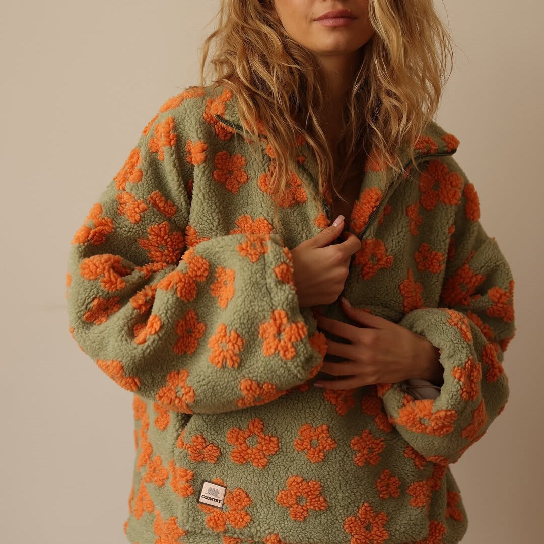 Emma | Sweater med blomsterprint