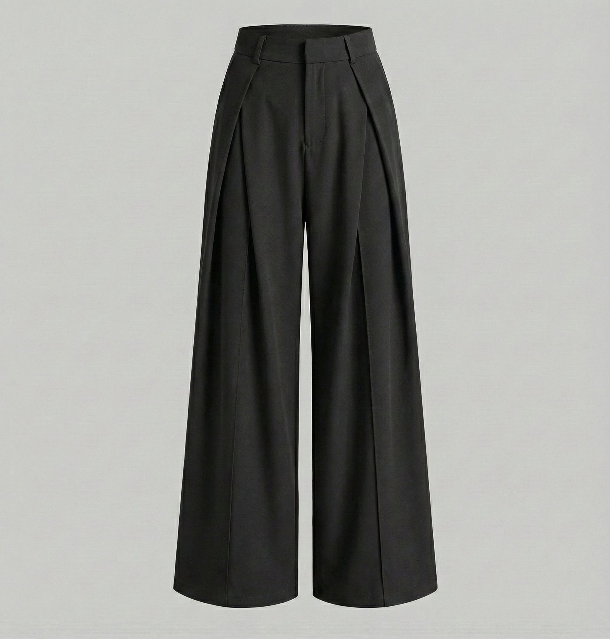 Plated wide legs pants
