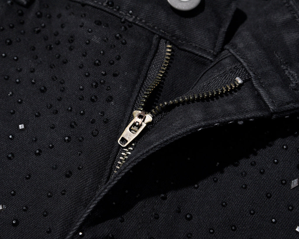 Hayden Ailani™ | Slim-Fit Jeans with High Waist and Rhinestones