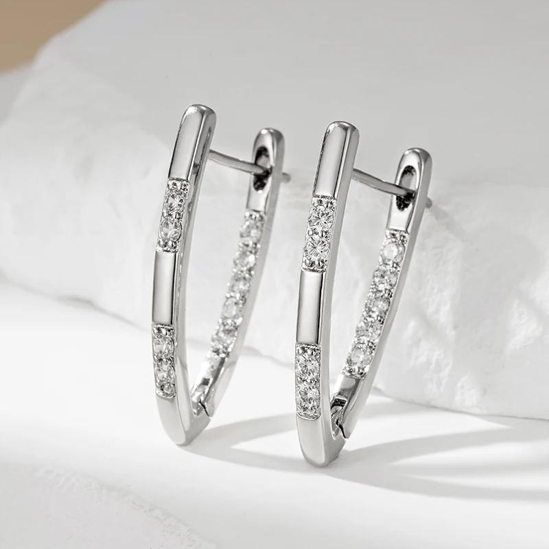 Sofistikerede Øreringe med Zirkoniasten