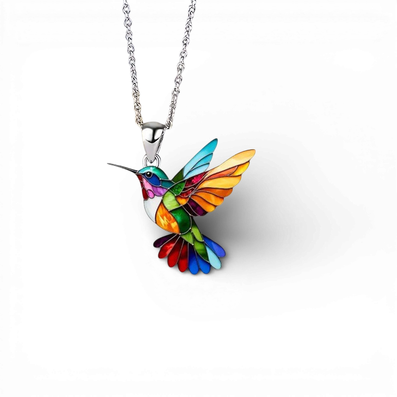 Farverigt fugl | Halskæde