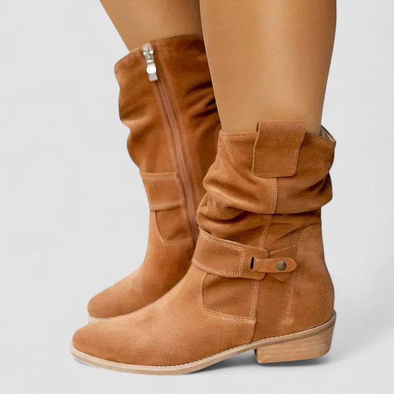 Veronica  | Suede Orthopedic Ankle Boots