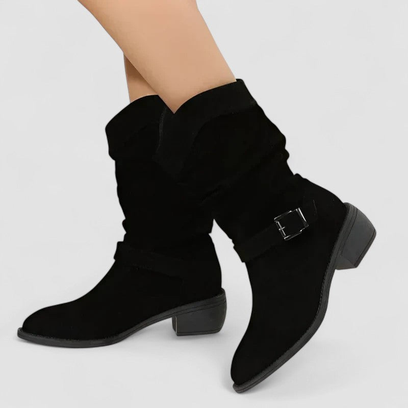 Veronica  | Suede Orthopedic Ankle Boots