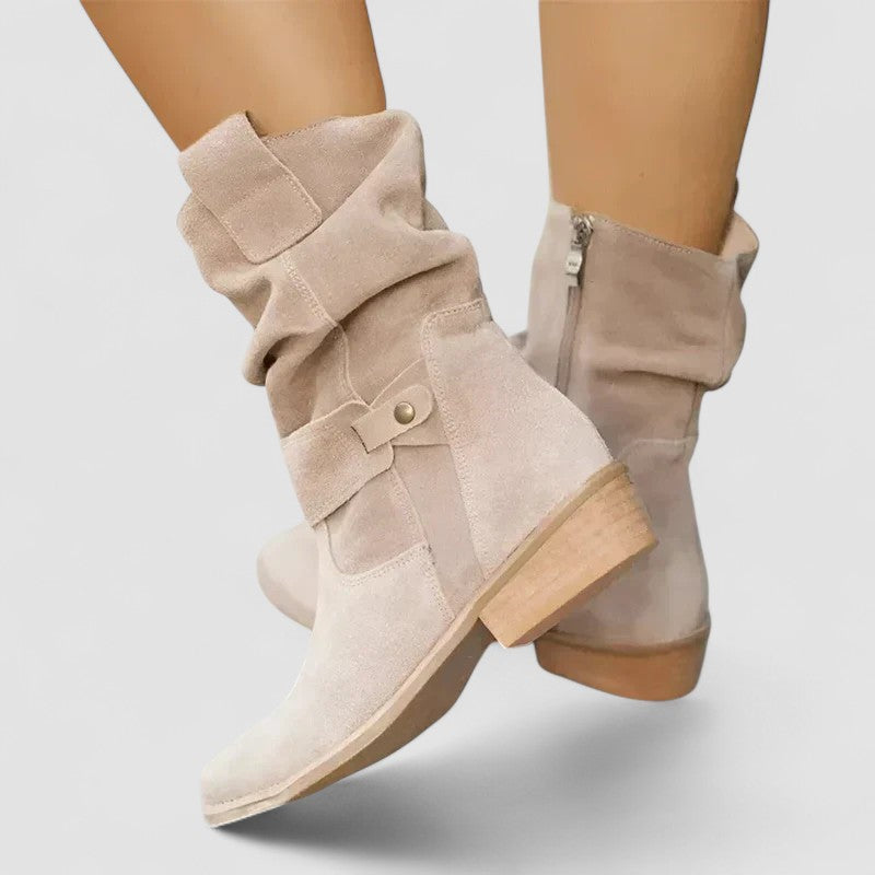 Veronica  | Suede Orthopedic Ankle Boots