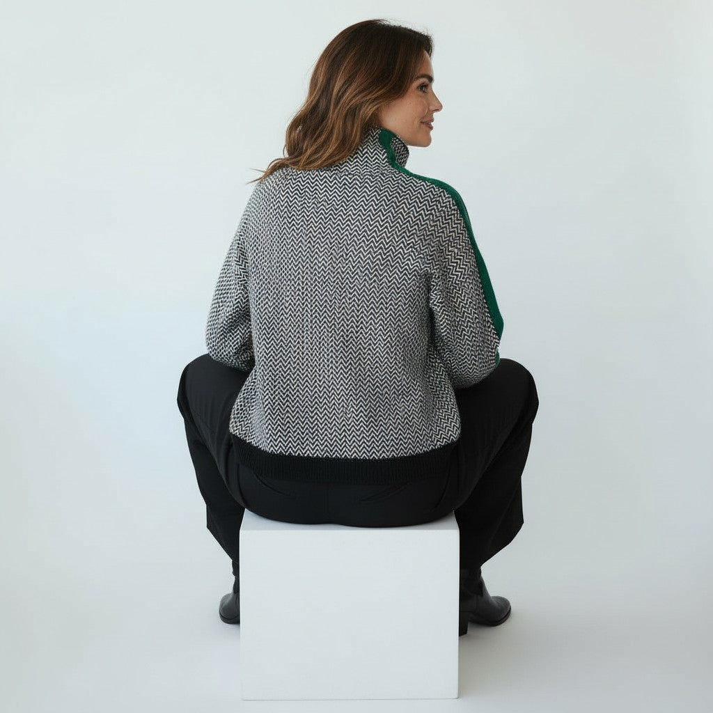 Nora | Sweater med høj hals