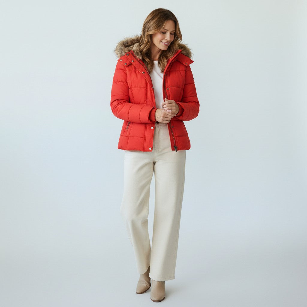 Mia | Vinterjakke med hætte